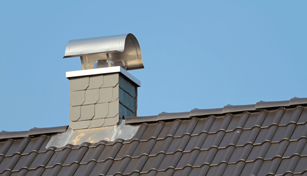 Chimney flashing repair