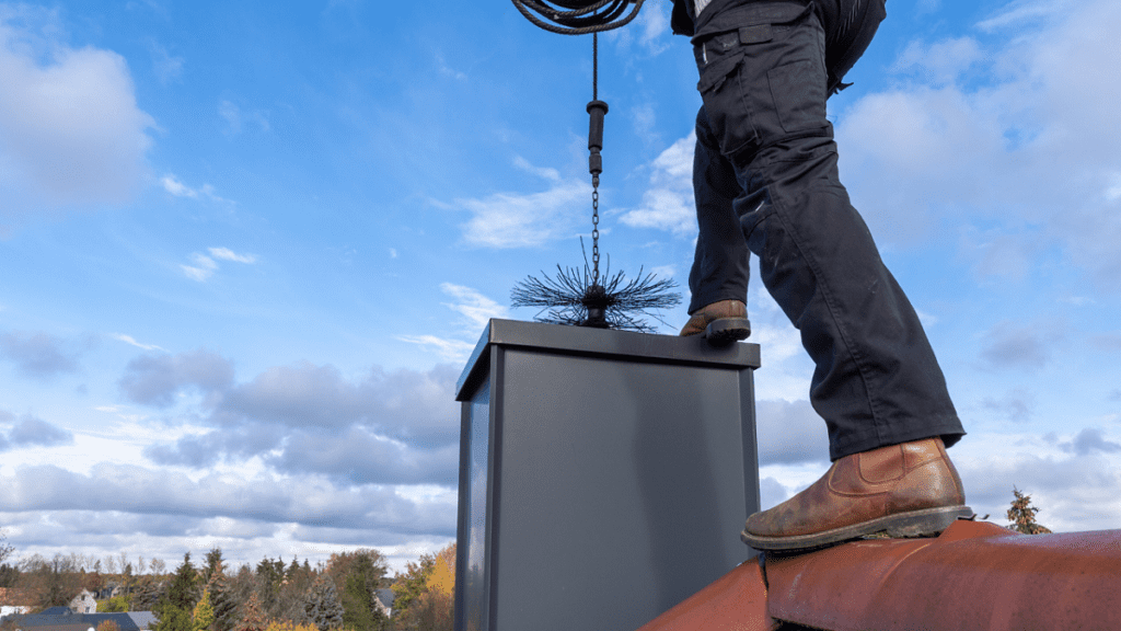 Professional chimney sweep