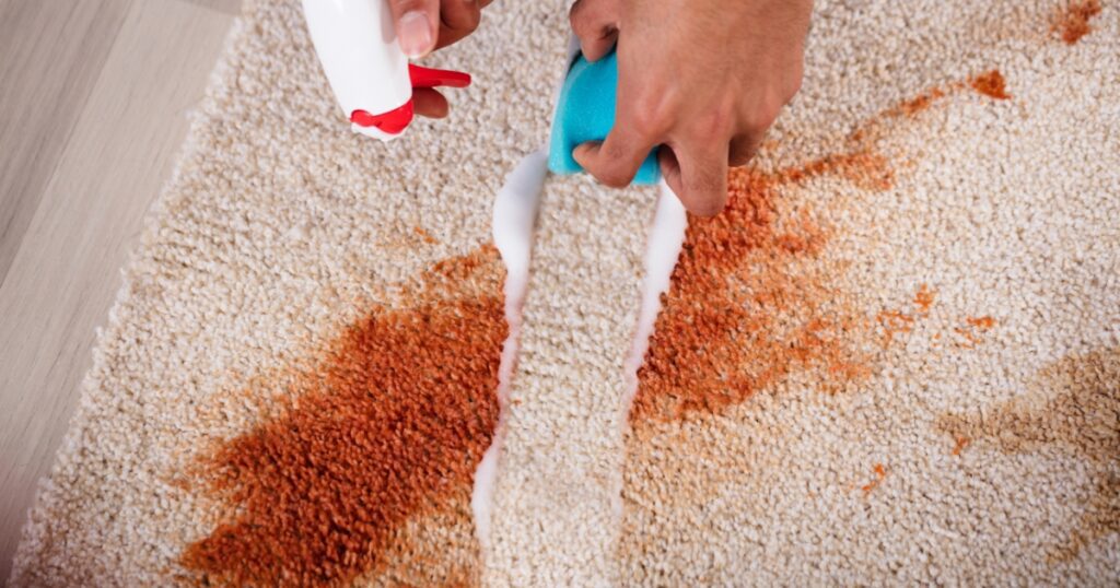 home remedies to remove tough carpet stains