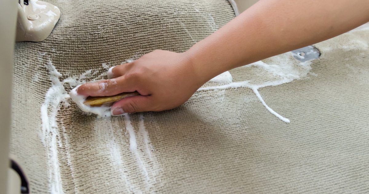 how to clean carpet stains in car