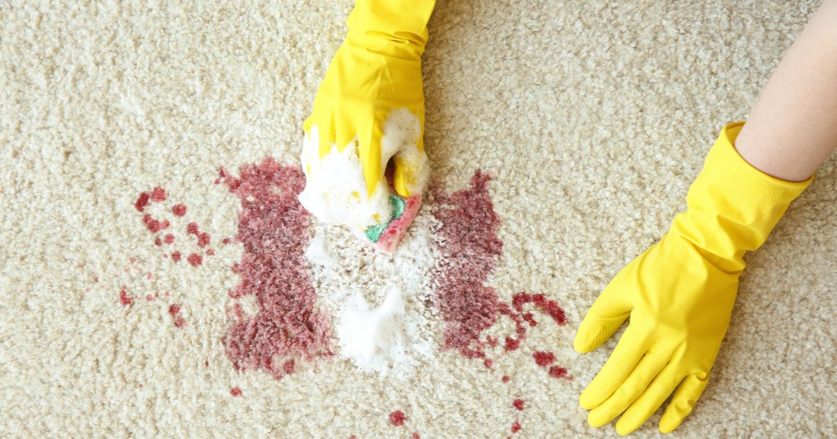 how to remove tough stains from carpet