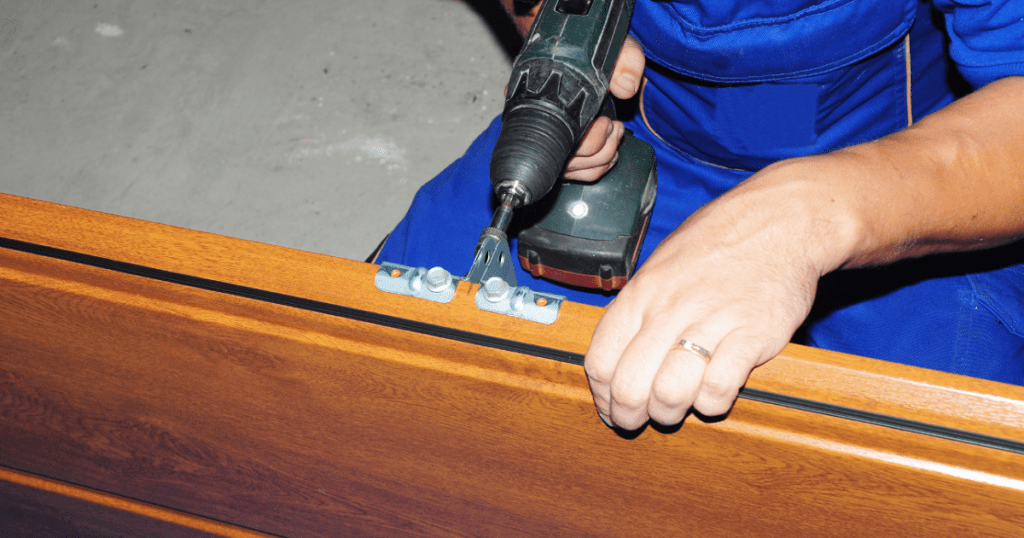 how to repair cracked garage door