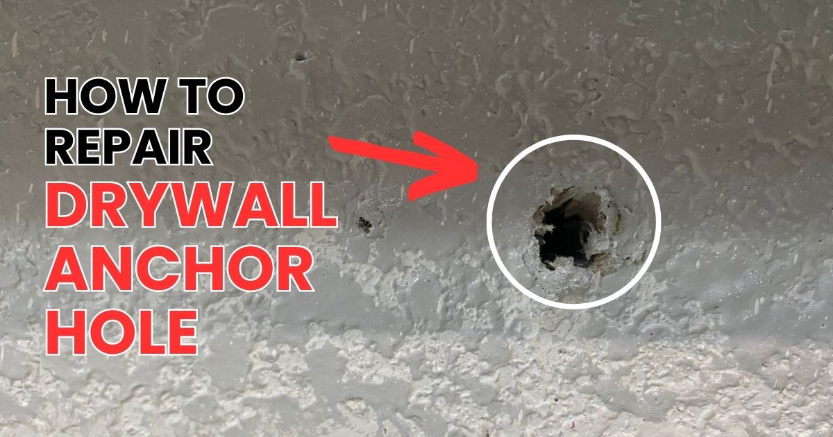 how to repair drywall anchor hole