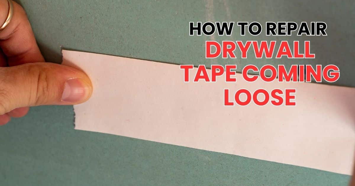 how to repair drywall tape coming loose