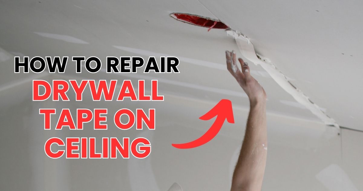 how to repair drywall tape on ceiling video