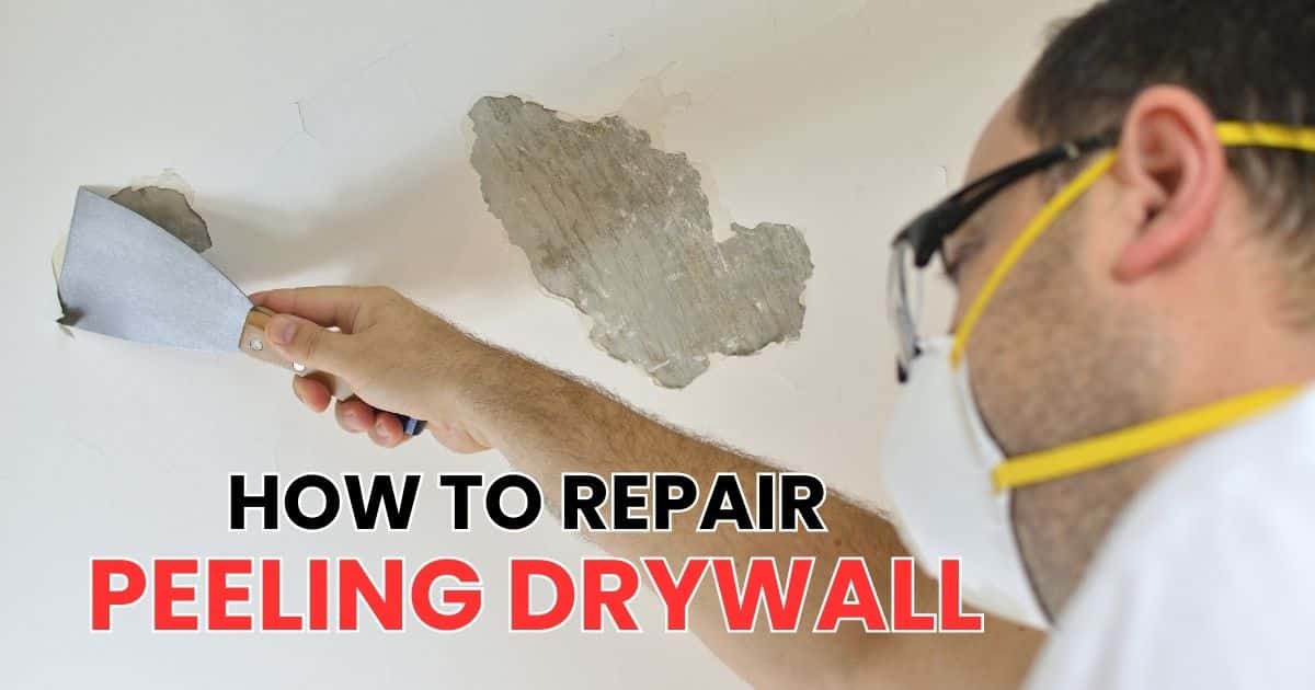 how to repair peeling drywall