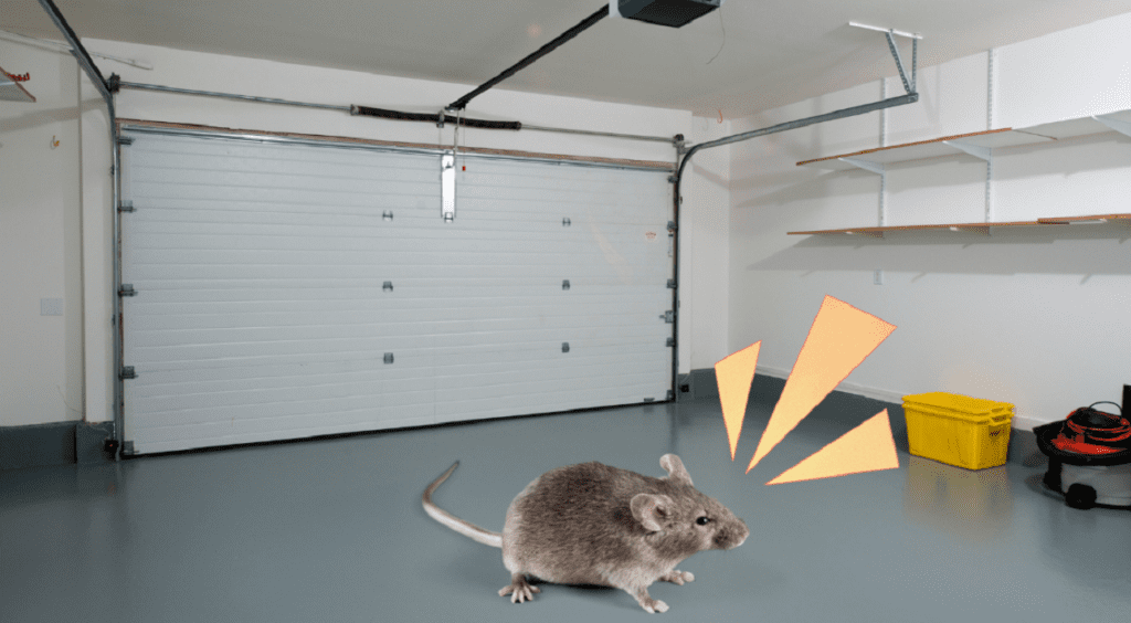 how to seal garage door from mice