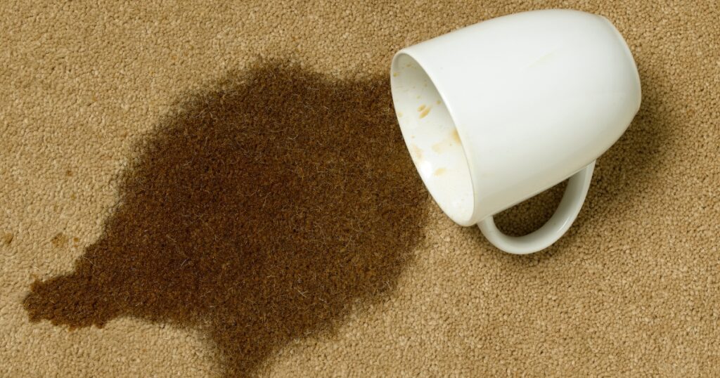 tough coffee stains car carpet natural