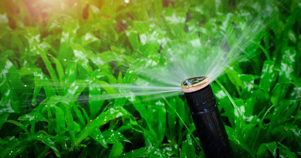 how to adjust sprinkler head distance