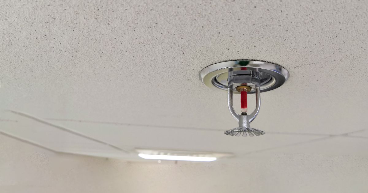 how to clean a fire sprinkler head