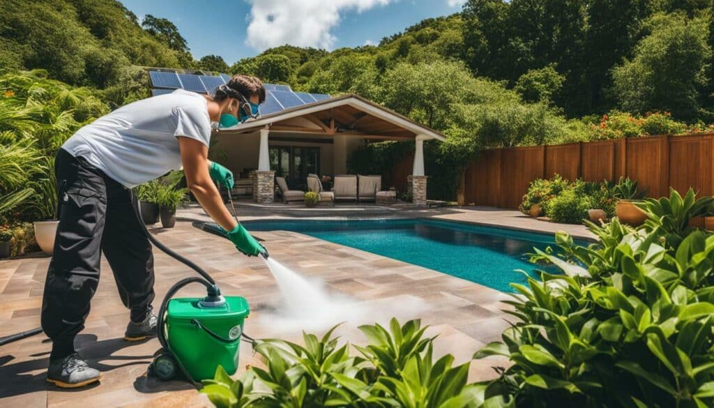 Eco-friendly Pool Tile Cleaning