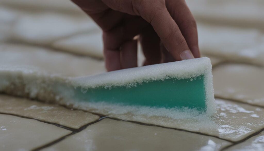 cleaning calcium from pool tile