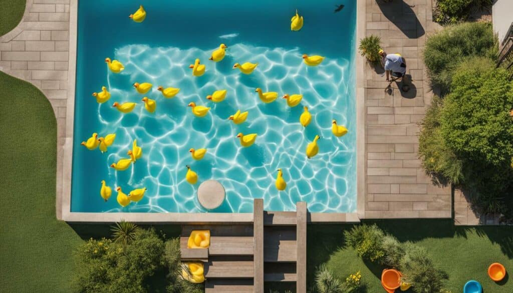 duck control in pool