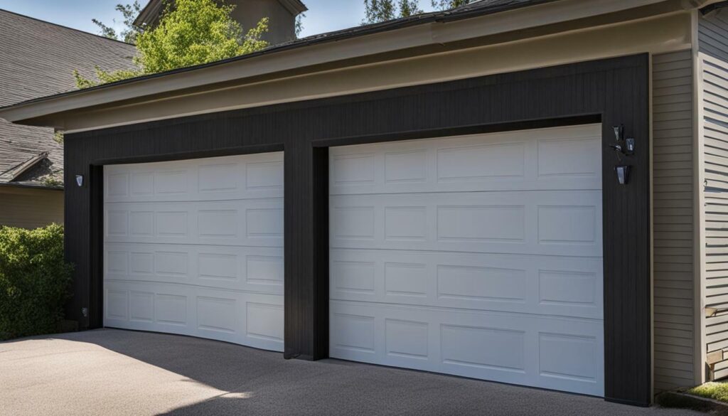 garage door stuck halfway