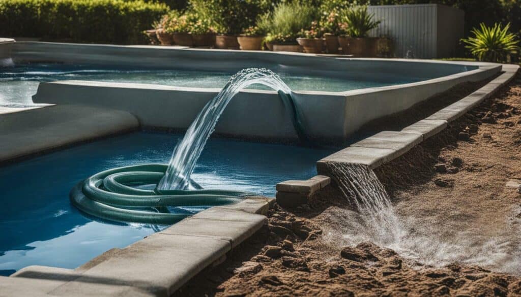 how to drain a pool with a hose