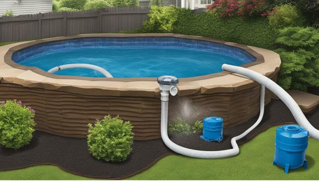 how to drain above ground pool