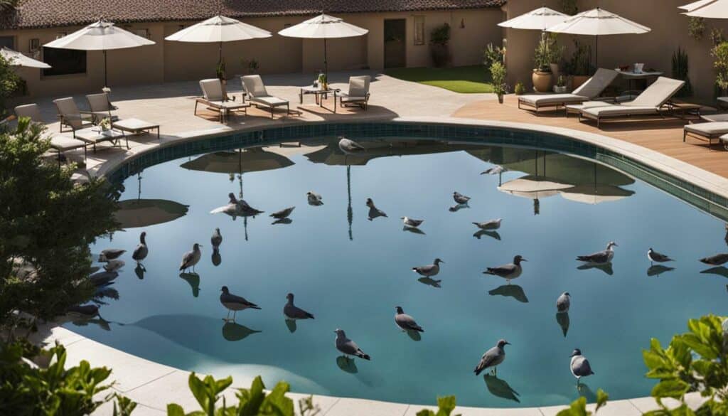 how to keep birds away from pool