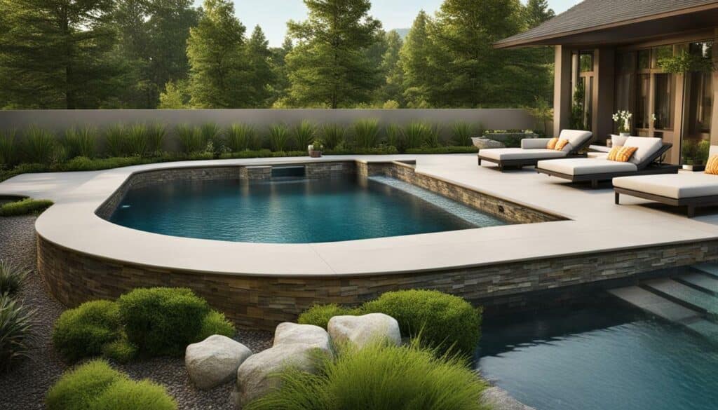 pool designs with spa