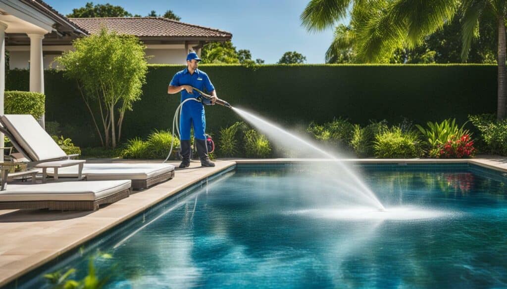 professional pool tile cleaning services