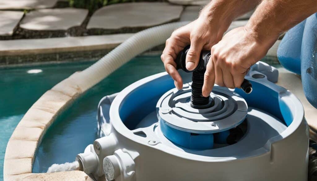 removing air from pool pump