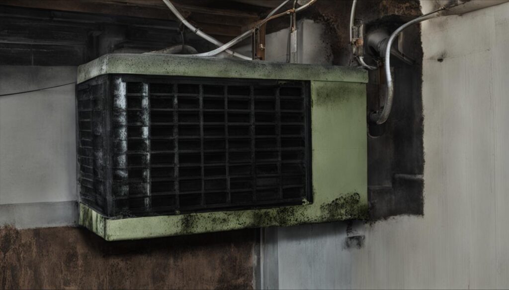 musty smell in central air conditioning unit