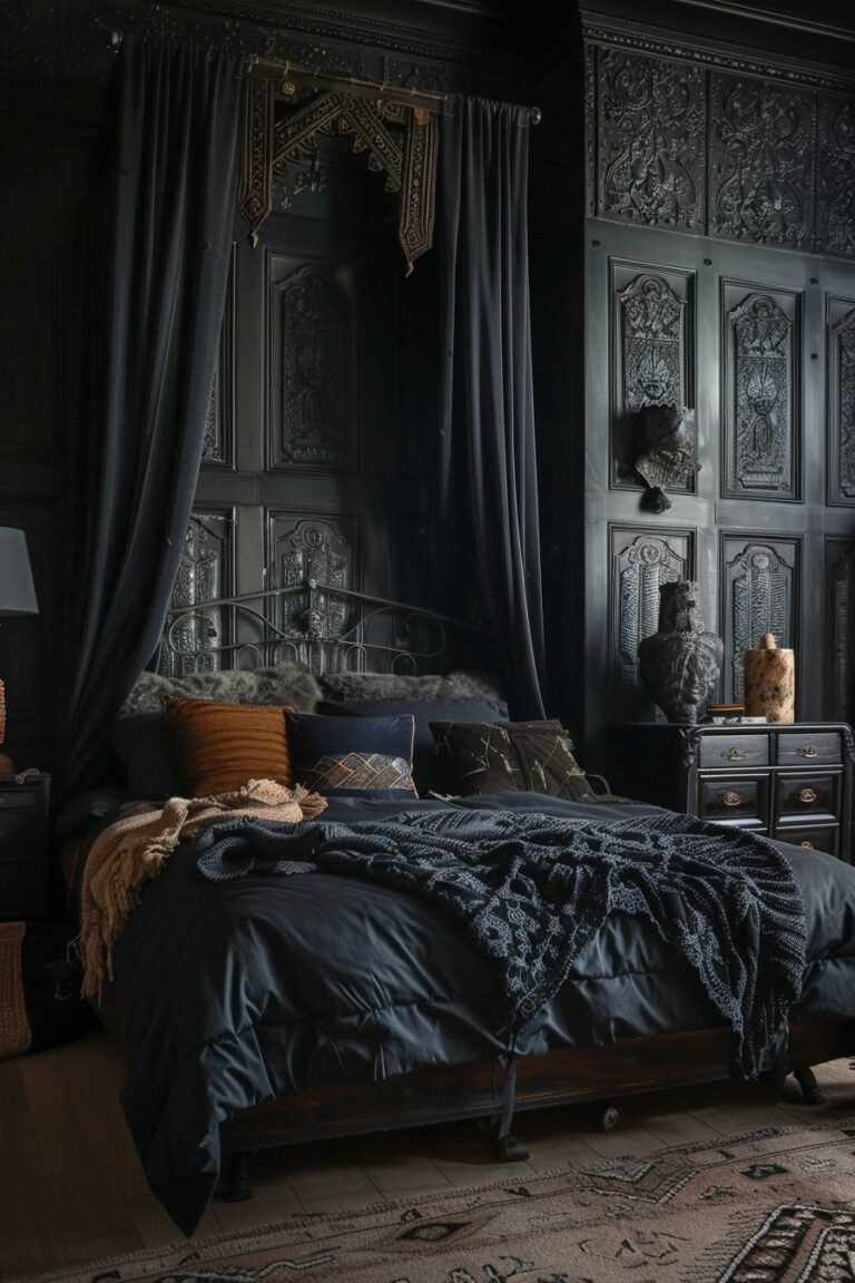 29 Black Boho Bedroom Ideas