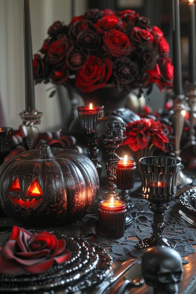 Spooky Halloween Table Displays