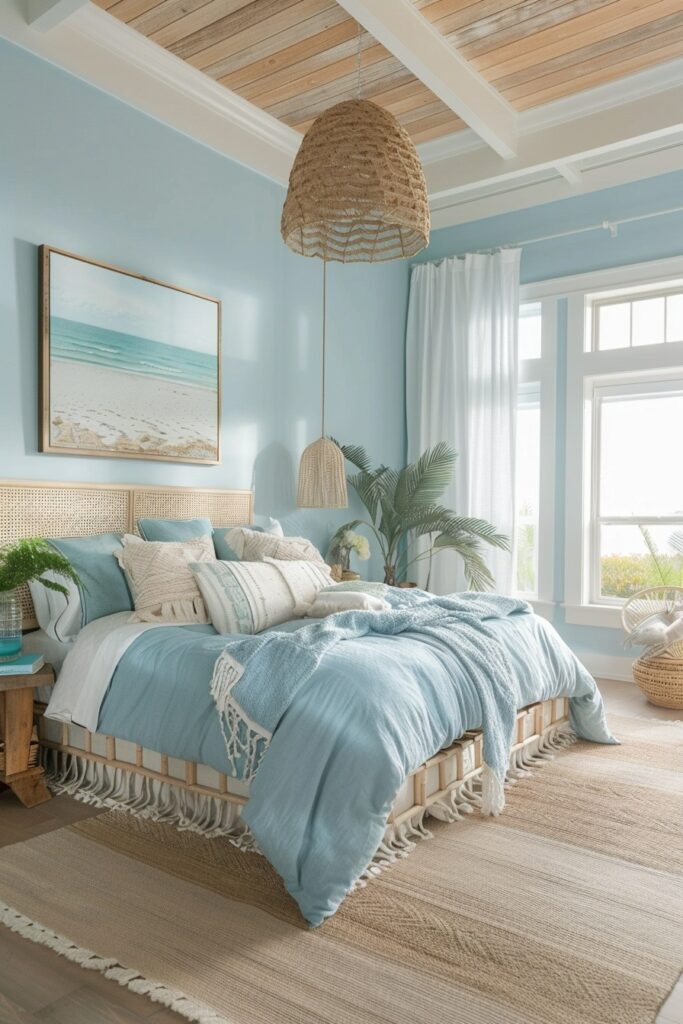 Soothing Blues: Bohemian Bedroom Bliss