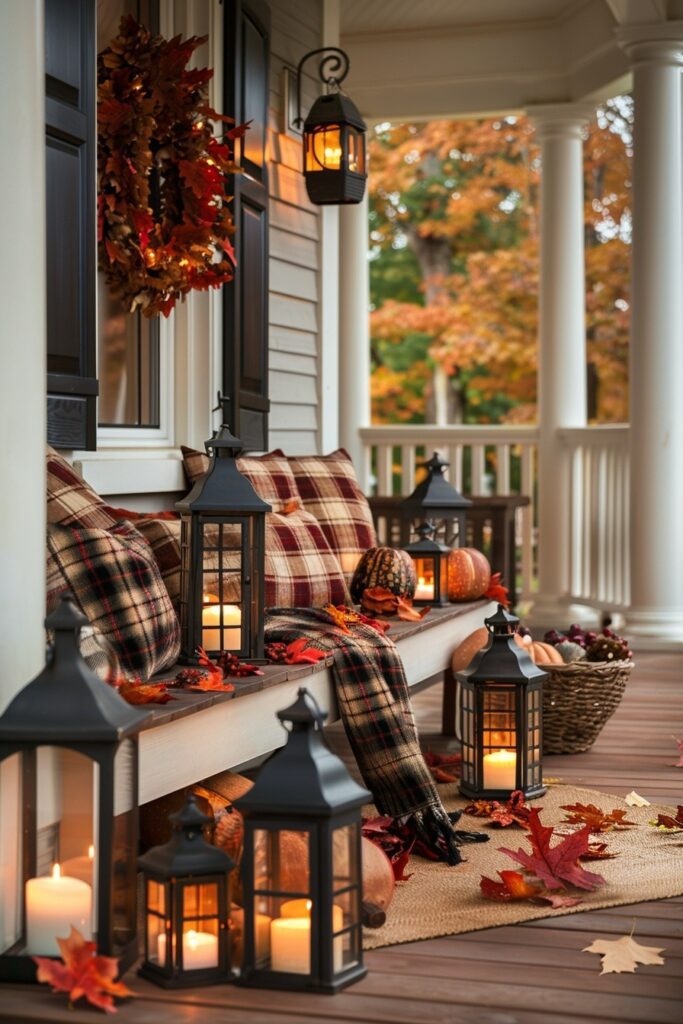 Festive Fall Porch Arrangements