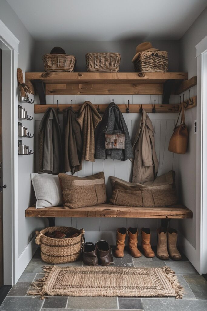 Practical Minimalist Mudrooms