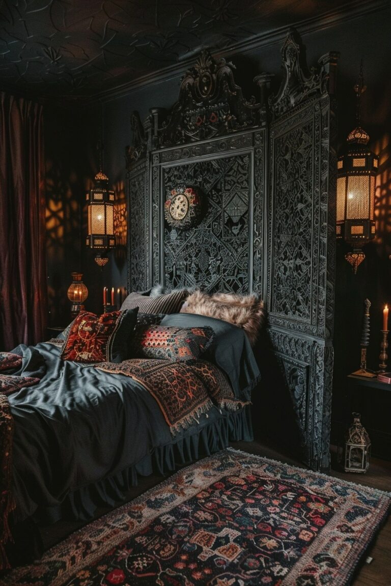 29 Black Boho Bedroom Ideas