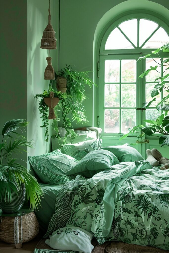 Adventure in the Woods: Wildwood Theme for a Green Boho Bedroom