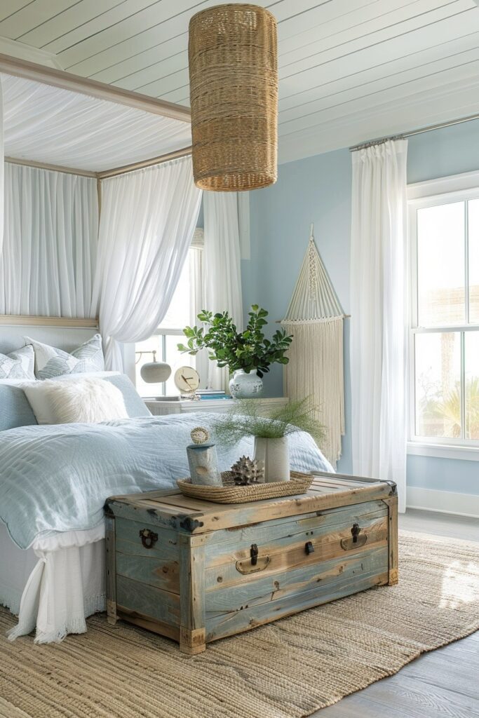 Breezy Retreat: Light Blue Boho Escape