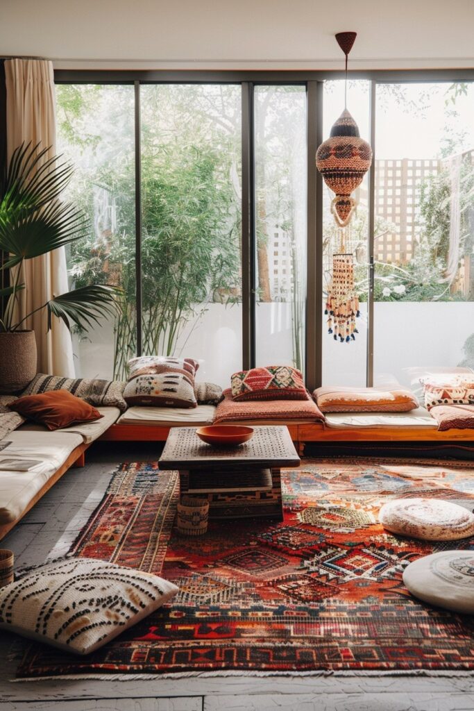 Bohemian Fall Rugs and Tapestries