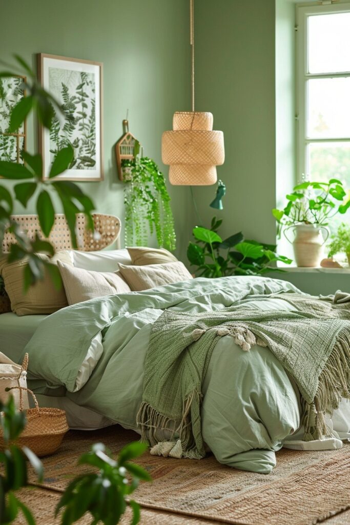 Moss Gardens: Green Boho Bedroom Styling Guide