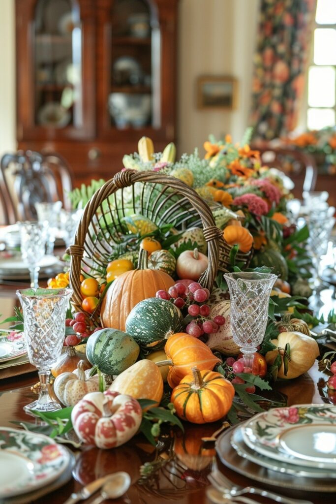 Elegant Cornucopia Displays