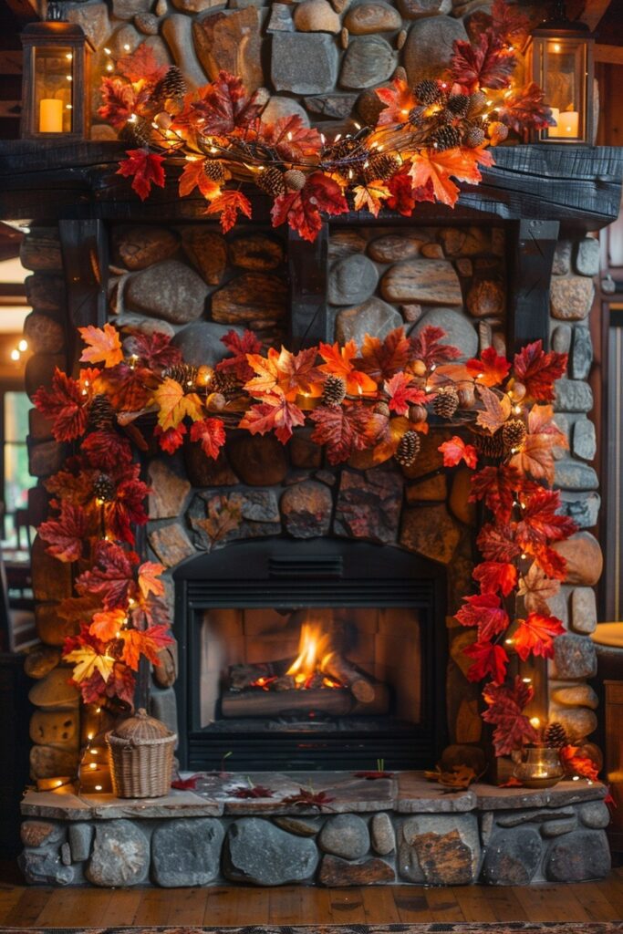 Autumn Leaf Garland Arrangements