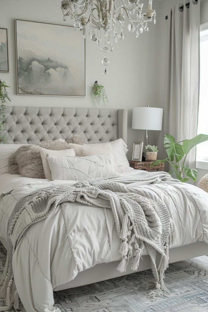 Boho Fog: Aesthetic Concepts for a Grey Bedroom