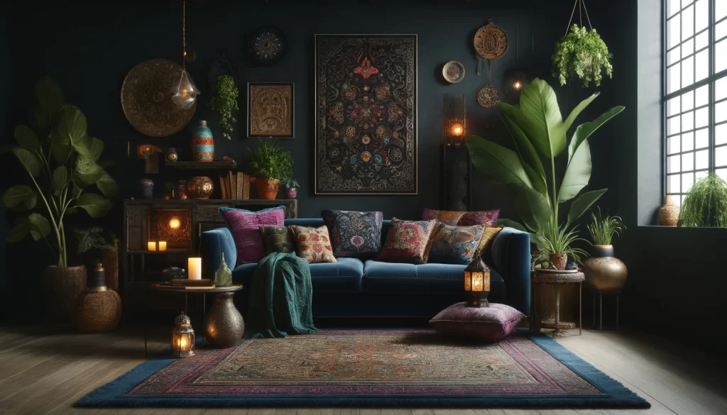 Dark Boho Living Room Layouts