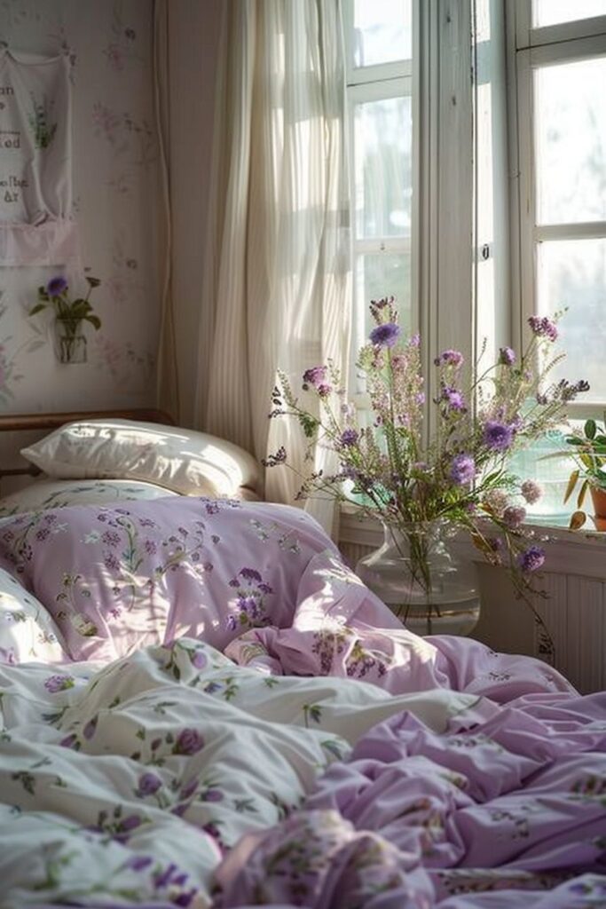 Lavender Boho Bedroom