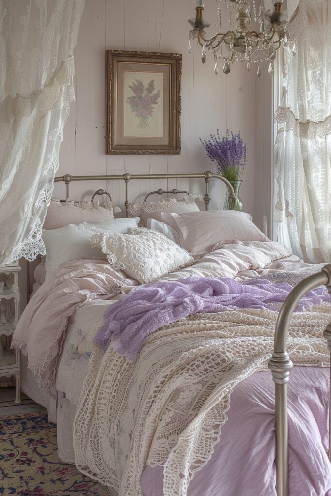 Lavender Boho Bedroom