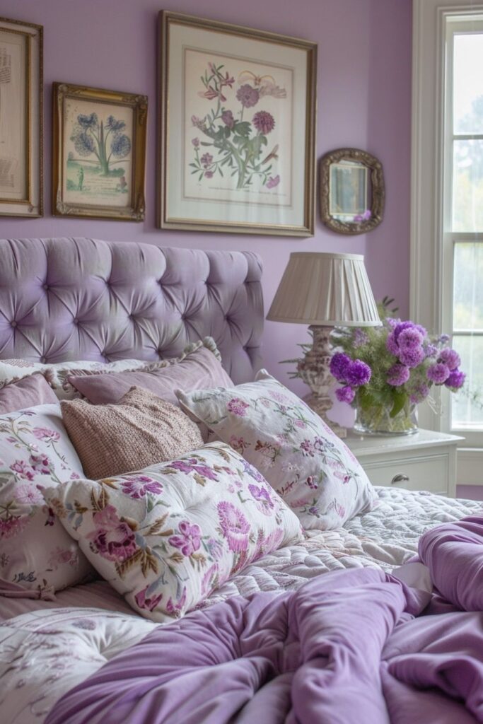 Lavender Boho Bedroom