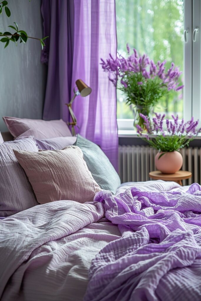 Lavender Boho Bedroom