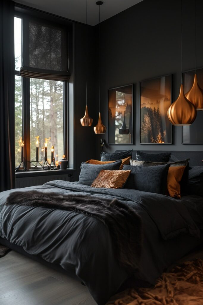 Modern Black and Copper