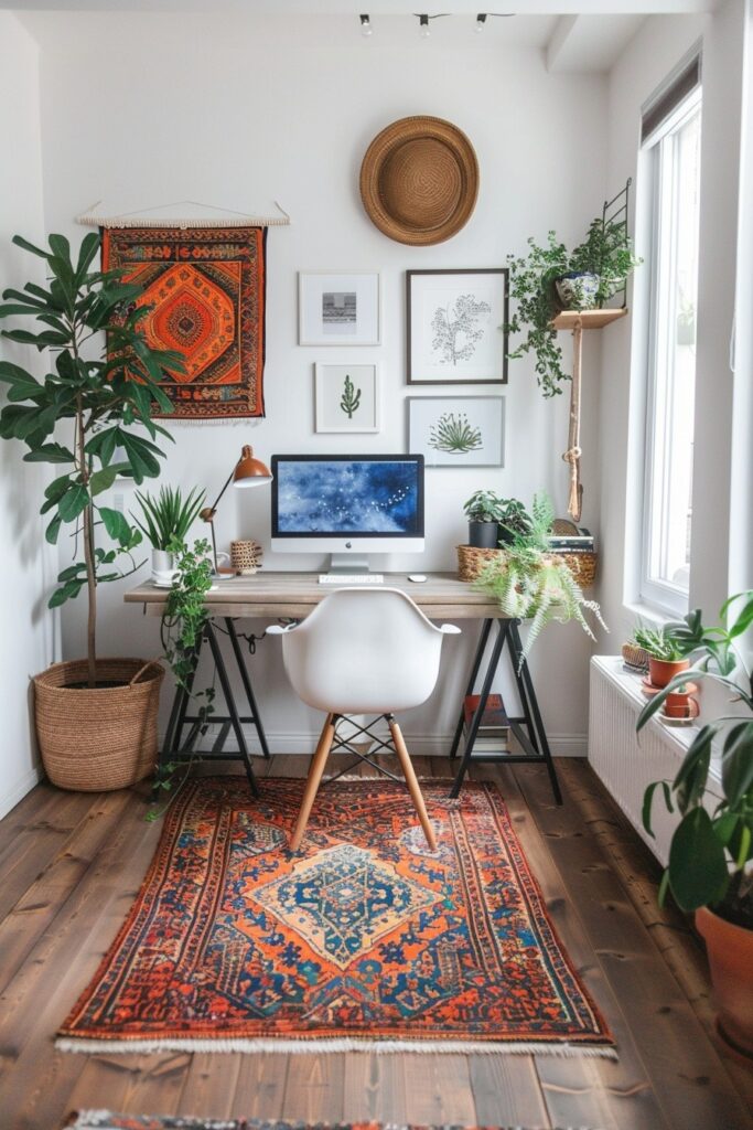 Productive Scandi Boho Home Office