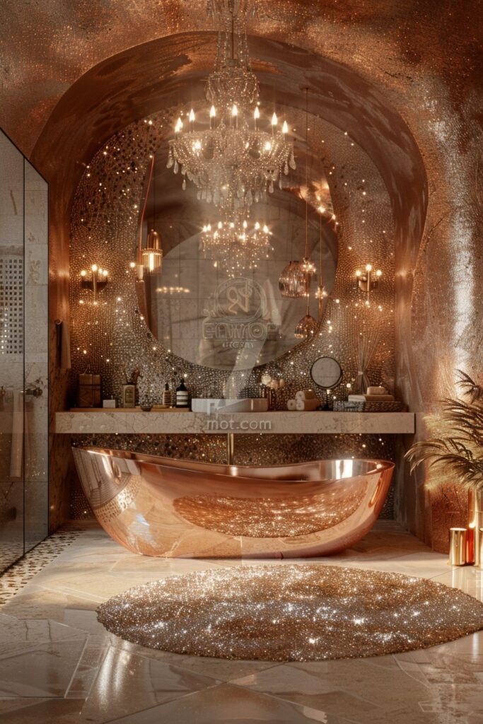 Sparkling Boho: Glamorous Bathroom Ideas