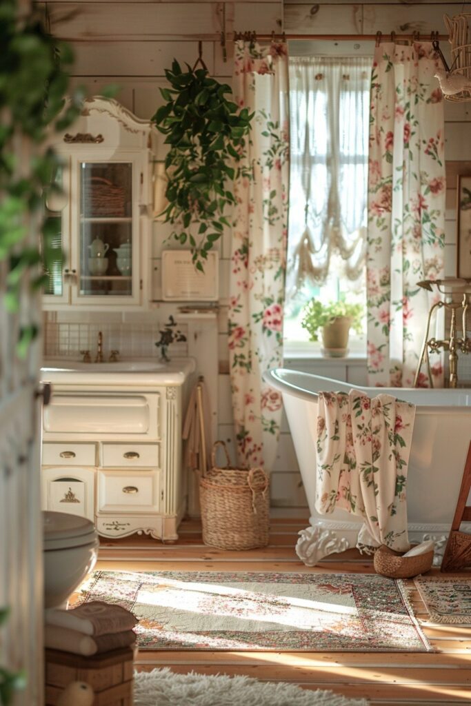 Cottage Comfort: Cozy Boho Bathroom Designs