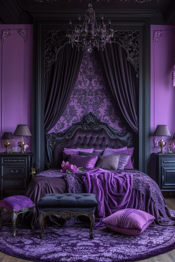 Regal Black and Purple