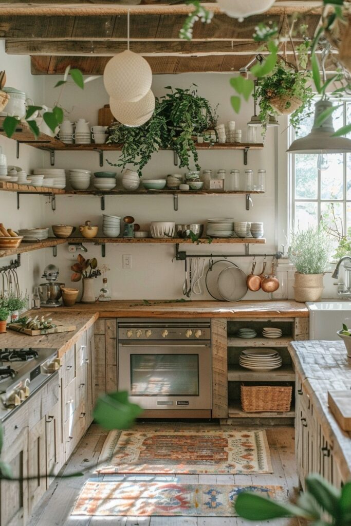 Scandi Boho Kitchen Charm