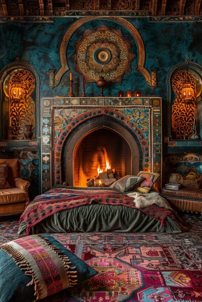 Boho Fireplace Rhapsody